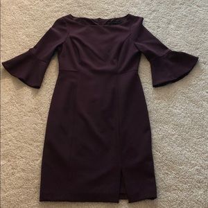 White House black market maroon dress size 2P
